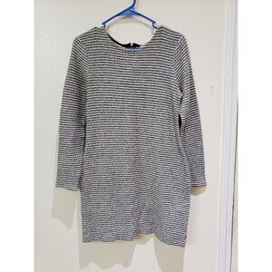 Banana Republic black and white, striped knit, holiday, party dress, size 10